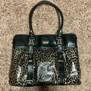 Extra Large Leopard Print Handbag